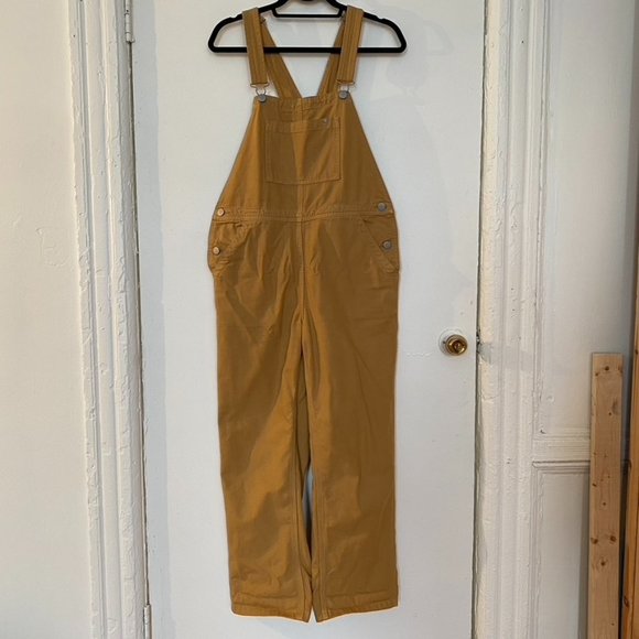 SOLD EUC Everlane The Canvas Overalls - Mustard Yellow - 6 - Picture 4 of 9